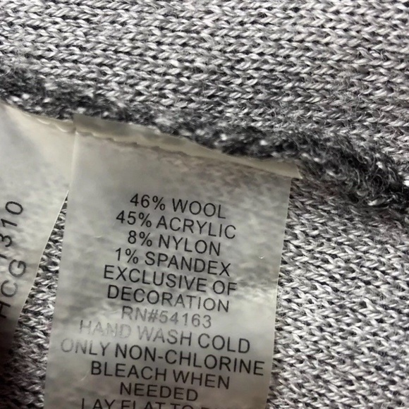 Calvin Klein Sweater SZ XXL Cardigan Gray Long - Picture 8 of 8